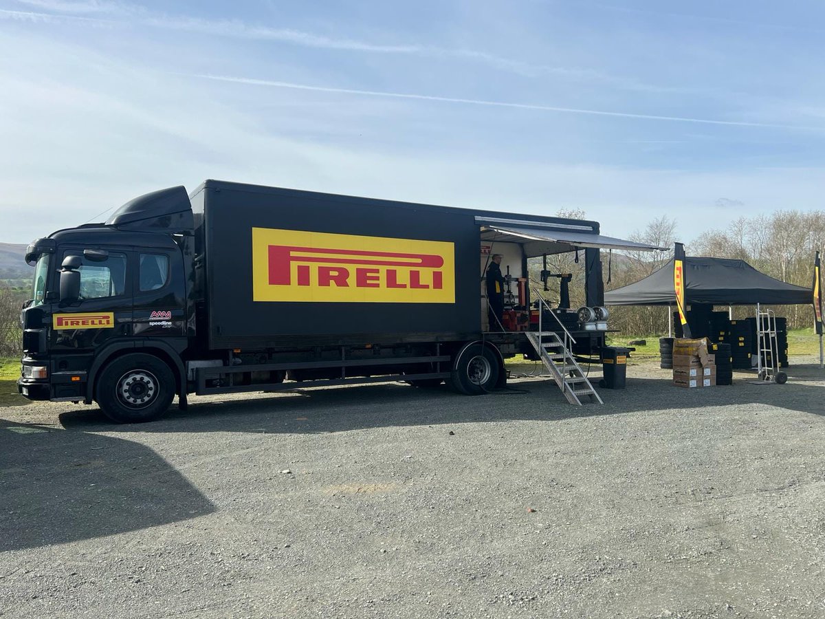 Bore da pawb 👍🏁

@RallynutsStages is go, go, go......

The #bigblacktruck is all set up, with Ivor and the team all ready to fit your Pirelli tyre requirements.

Have a good, and safe event everyone

#rally #rallying #historic #Motorsport #motorsportuk