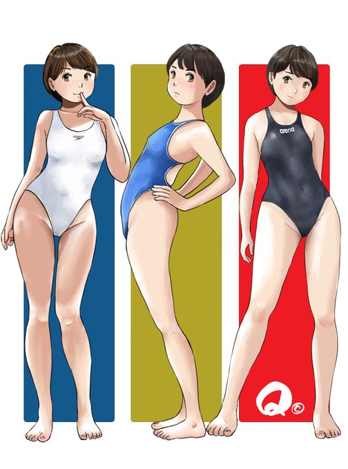 あったかいから水着💦 