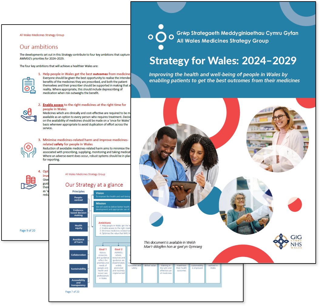 AWTTC is very happy to announce that the latest five-year All Wales Medicines Strategy Group (AWMSG) Strategy, setting out its ambitions and goals for 2024 to 2029, has been launched and is now available for you to read awttc.nhs.wales/about-us1/our-…