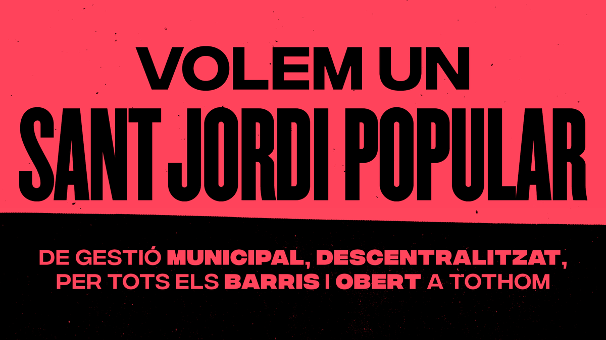 🔴 A diez días de Sant Jordi, insistimos en que la diada debe volver a la gestión pública para garantizar la igualdad en la participación, la descentralización y la transparencia. 📕✊ Queremos un #SantJordiPopular