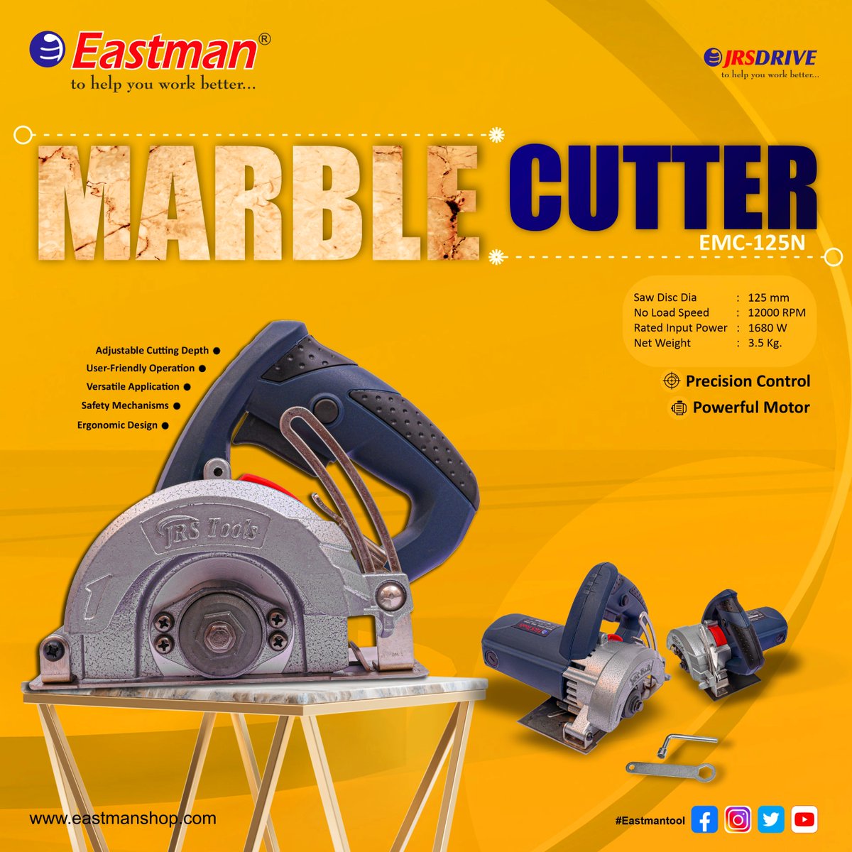 Choose From a Great Selection Of cutting appliances, Power & Hand Tools & More. Remodel or Renovate Your Home With Our Range of Home Improvement Products. Top Brands. Huge Selection. Easy & Fast Delivery.
#eastman #eastmantool #powertools #handtools #jrsdrive #marblecutter