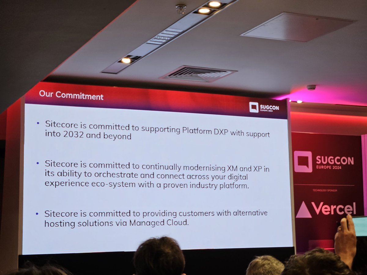 Great commitment to our Platform Products #Sitecore #XM and #XP by Colin and Peter this morning at #SUGCON.