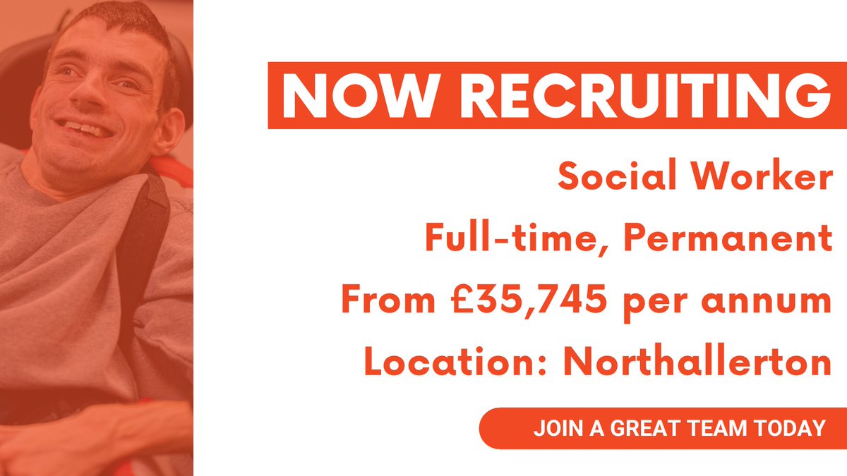 Would you like to play a part in ensuring all residents of #NorthYorkshire live longer, healthier, independent lives? We need YOU! 👈

@northyorksc is seeking a #Social Worker to join our Discharge Hub Team based in #Northallerton. 🙌

🔗To apply, visit rebrand.ly/9cf96f