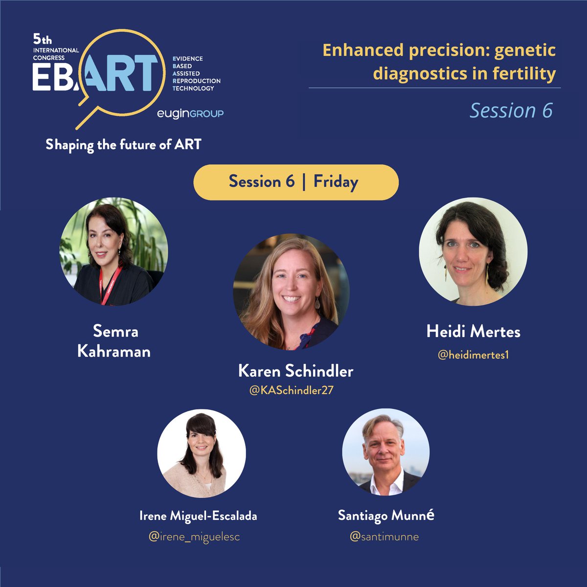 Eugin_Group's tweet photo. ‼️On the stage right now, Session 6 is underway, with @irene_miguelesc &amp; @SantiMunne as a co-chairs and:

👤Semra Kahraman
👤Karen Schidler &amp;
👤Heidi Mertes [@heidimertes1]

as a speakers. Let's crack it!🙌🏼 #EBART2024 https://t.co/OiNO5rEsgR