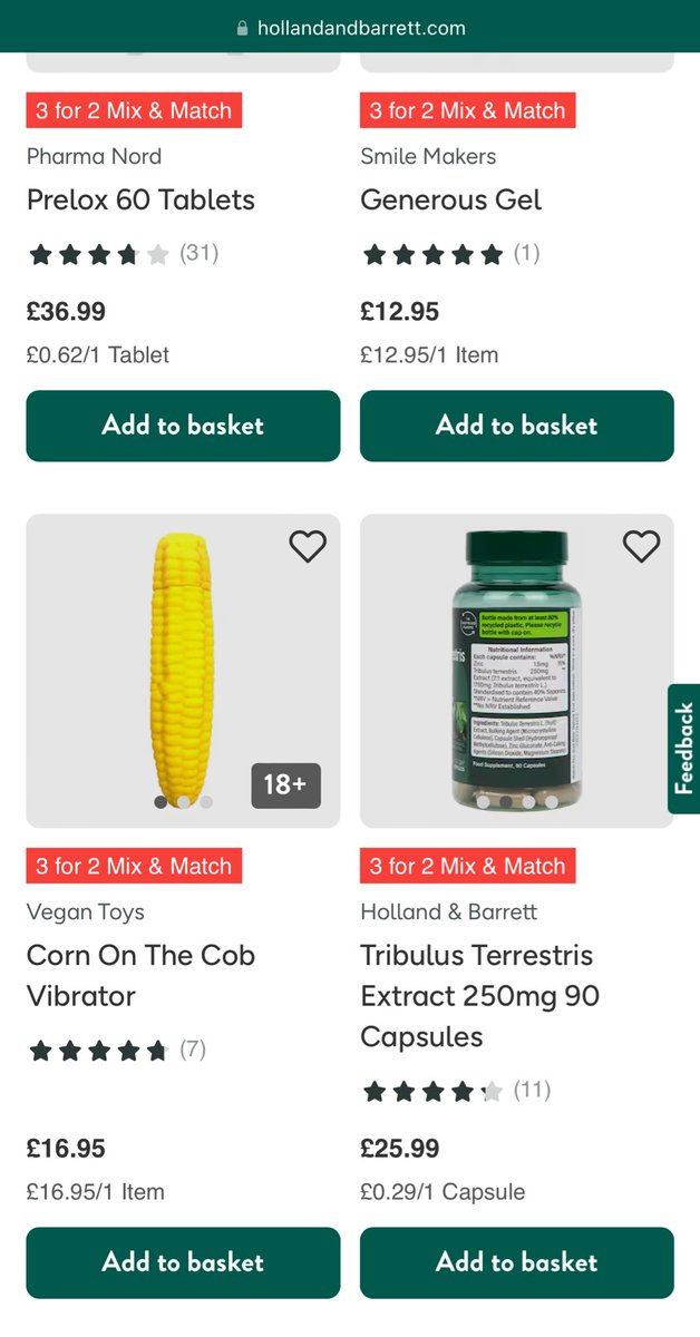 Guys since when did Holland and Barrett sell corn on the cob vibrators 😂😂😂😂