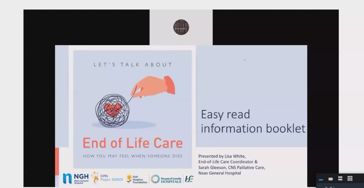 #HSESpark #SeedPitchDay! Lisa White with her pitch on an easy read information booklet on End of Life Care. @NDTP_HSE @HSELive @NurMidONMSD @WeHSCPs