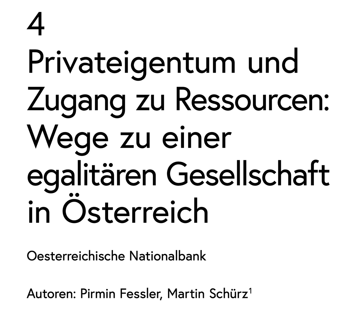 Der Sozialbericht 2024 enthält noch ein brisantes Kapitel. Minister @johannes_rauch hat es „revolutionär“ genannt und tatsächlich ist es eine radikale Kritik der herrschenden Verhältnisse: „Privateigentum und Zugang zu Ressourcen“ von Pirmin Fessler und Martin Schürz. Ein 🧵.