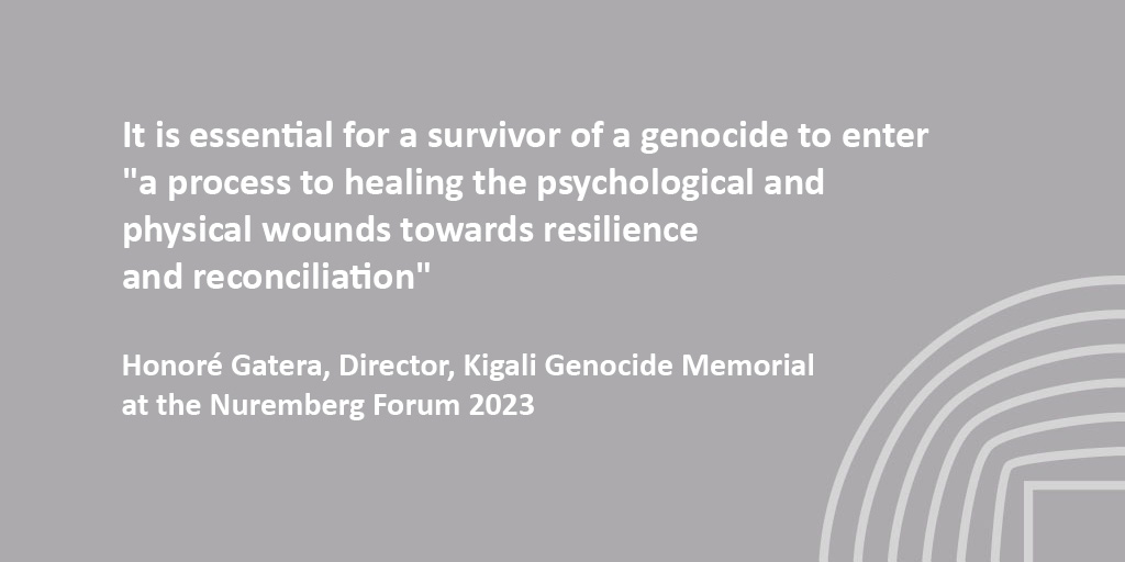 Yesterday marked the impactful conclusion of the conference 'Remembering and Honoring Victims of Genocide: An Imperative to Preventing Future Genocides'. Academy Director Christoph Safferling's message from Courtroom 600 was well-received. #Kwibuka30