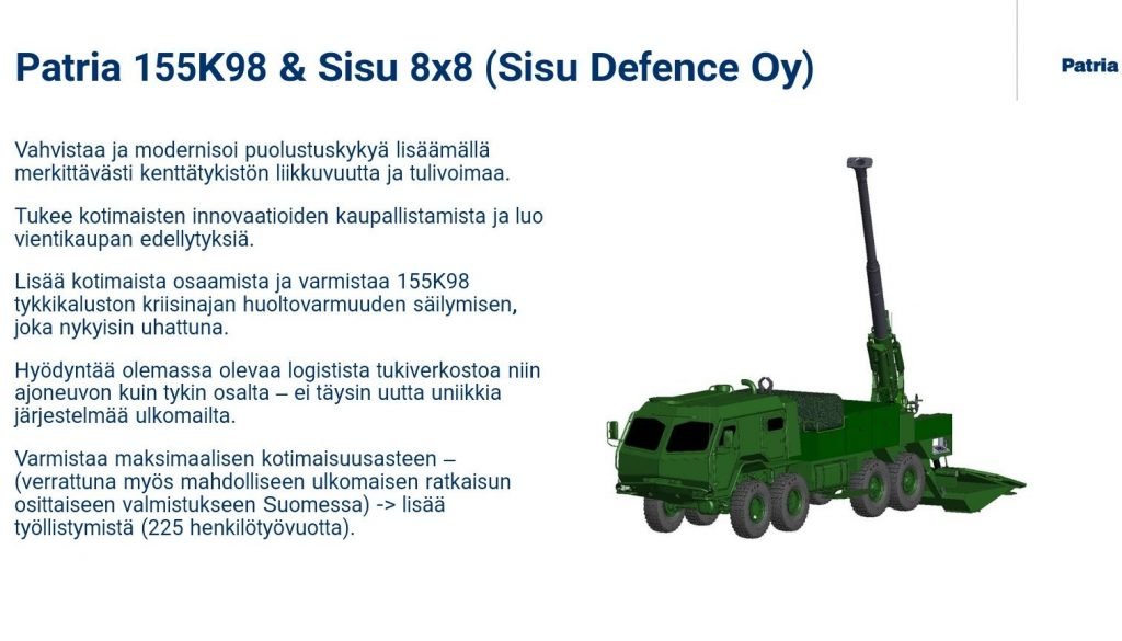 Finland restarted development of a wheeled 155mm Self Propelled Gun. This program was previously suspended in favour of procuring the South-Korean K9. The program aims to combine a Sisu 8x8 truck chassis with the countries domestically developed 155K98 155mm Towed Howitzer.…