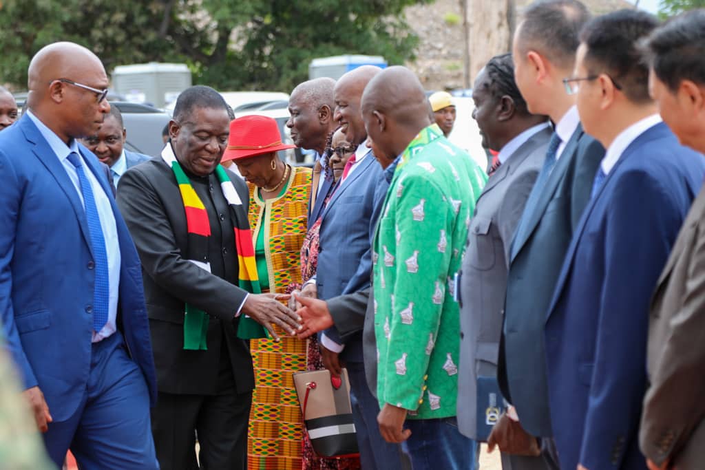 President Emmerson Mnangagwa has arrived in Kamativi for the commissioning of the Spodumene Processing Plant.