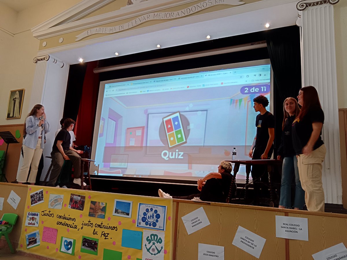 ConvivenciaECM (@convivenciaecm) on Twitter photo En el encuentro de AA de Primaria, los alumnos de Bachillerato y 4 ESO de <a href="/SalesEstrecho/">Salesianos Estrecho</a> nos sensibilizan sobre el buen uso de las RRSS y sus peligros. Felicidades a los alumnos y sus profesores, lo habéis hecho genial!! En el encuentro de AA de Primaria, los alumnos de Bachillerato y 4 ESO de <a href="/SalesEstrecho/">Salesianos Estrecho</a> nos sensibilizan sobre el buen uso de las RRSS y sus peligros. Felicidades a los alumnos y sus profesores, lo habéis hecho genial!!