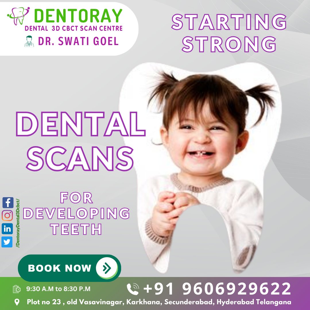 #DentalScans #KidsDentalCare #OralHealth #DentalHealth #ChildDentistry #PediatricDentistry #EarlyDetection #HealthySmiles #KidsHealth #DentalTechnology #DentalCare #ChildrensHealth #PreventiveDentistry #Dentoray #DrSwatiGoel #Secunderabad #DentalServices #KidsFriendly #HappyTeeth