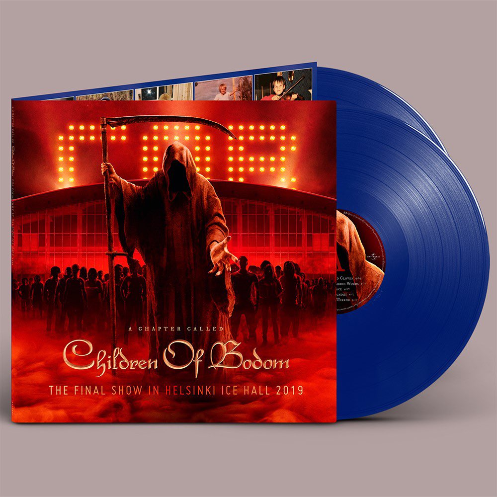 The blue colour edition of our live album ‘A Chapter Called Children Of Bodom - The Final Show in Helsinki Ice Hall 2019‘ is OUT today. The previous ones got sold out so make sure to grab a copy while you can! GET IT HERE: lnk.to/ACCCOB