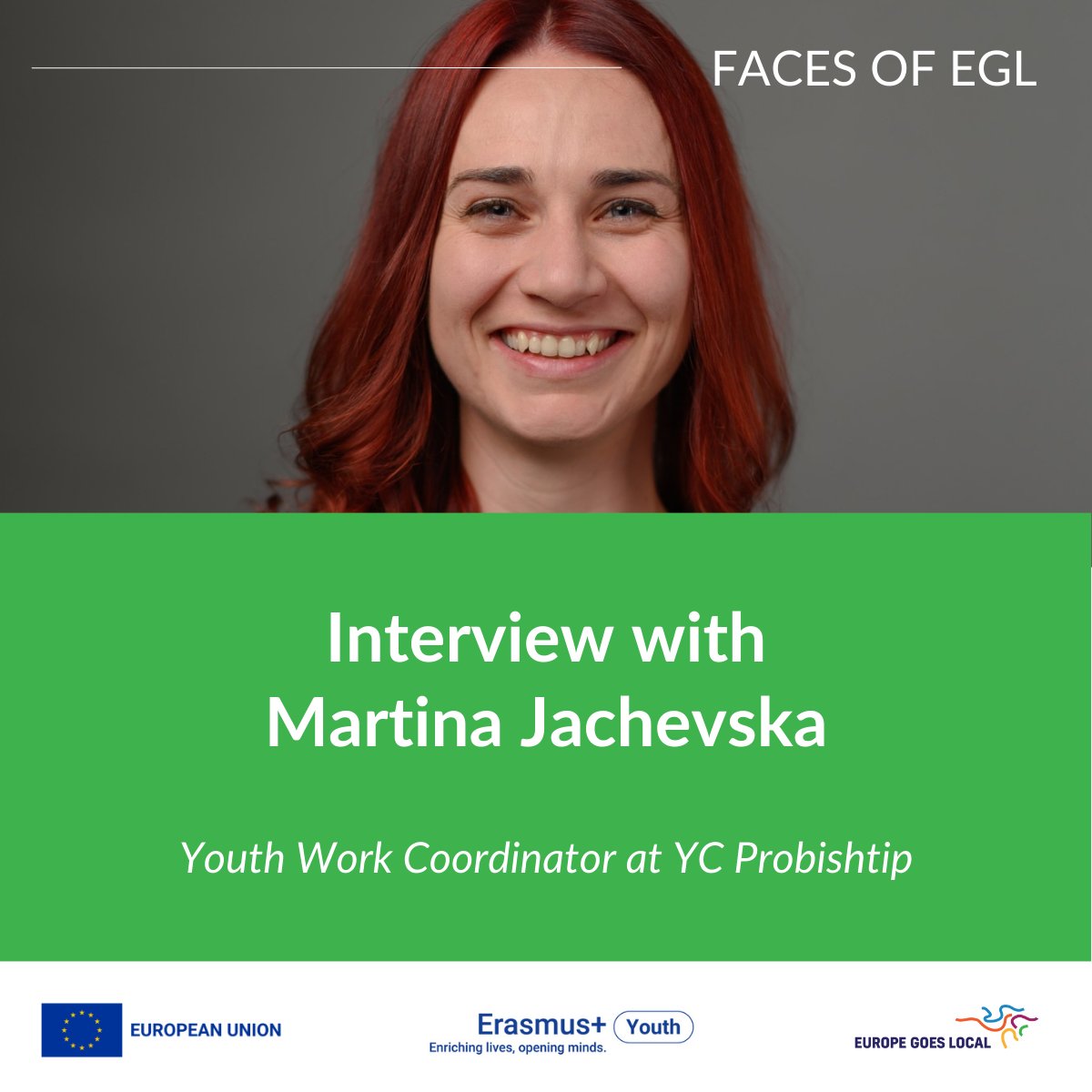 📣Meet Martina Jachevska from Youth Center Probishtip! Together with our series on good practices in #localyouthwork, here is also a story about a passionate youth worker and social change-maker. Read our Faces of EGL article here 👉europegoeslocal.eu/egl-action/mar…
