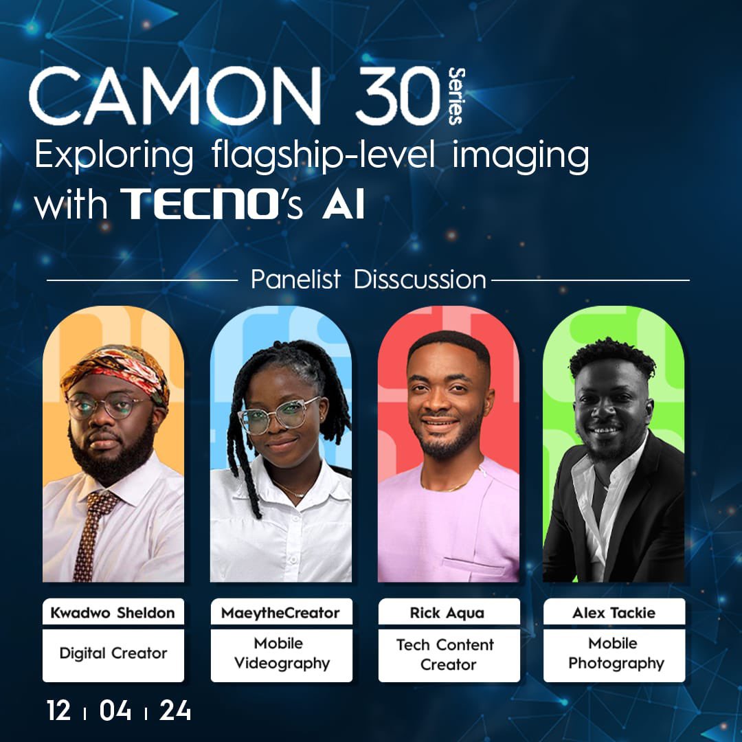 The  #TECNOCAMON30Launch is coming on this evening 🔥🔥
Join us to explore the flagship level imaging with Techno’s AI🔥🔥