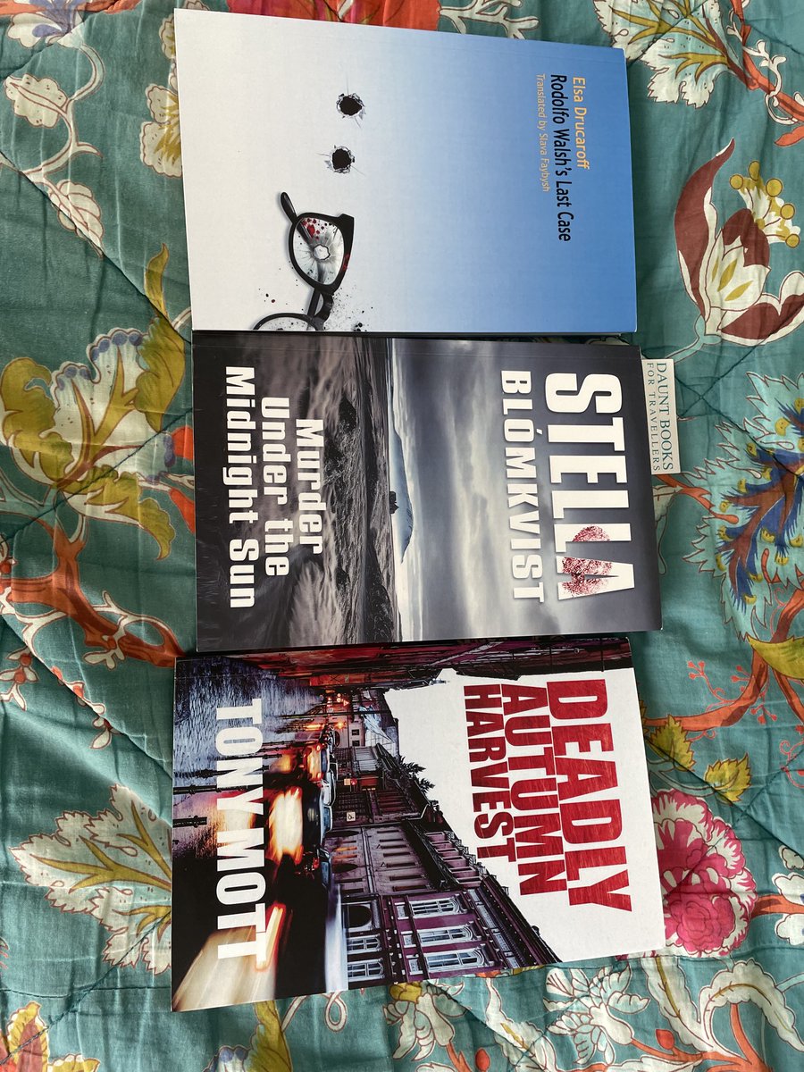 Courtesy of lovely ⁦@CorylusB⁩ I have travelled to 1970s Argentina, Iceland and Romania. Met some wonderful characters, read some fabulous plots. Fiction in translation.