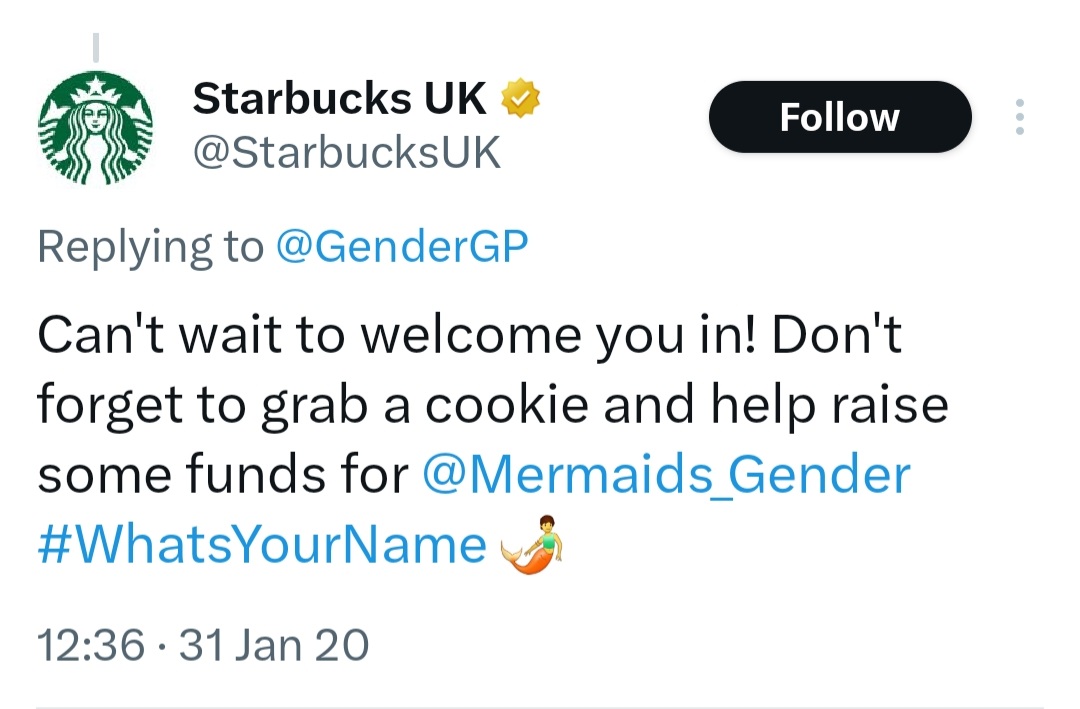 @StarbucksUK 
How do you feel now after the #CassReview that you ignored the serious concerns of many people,  and actively raised money for Mermaids?
@Channel4 and you gave them a diversity award!
#bloodonyourhands
