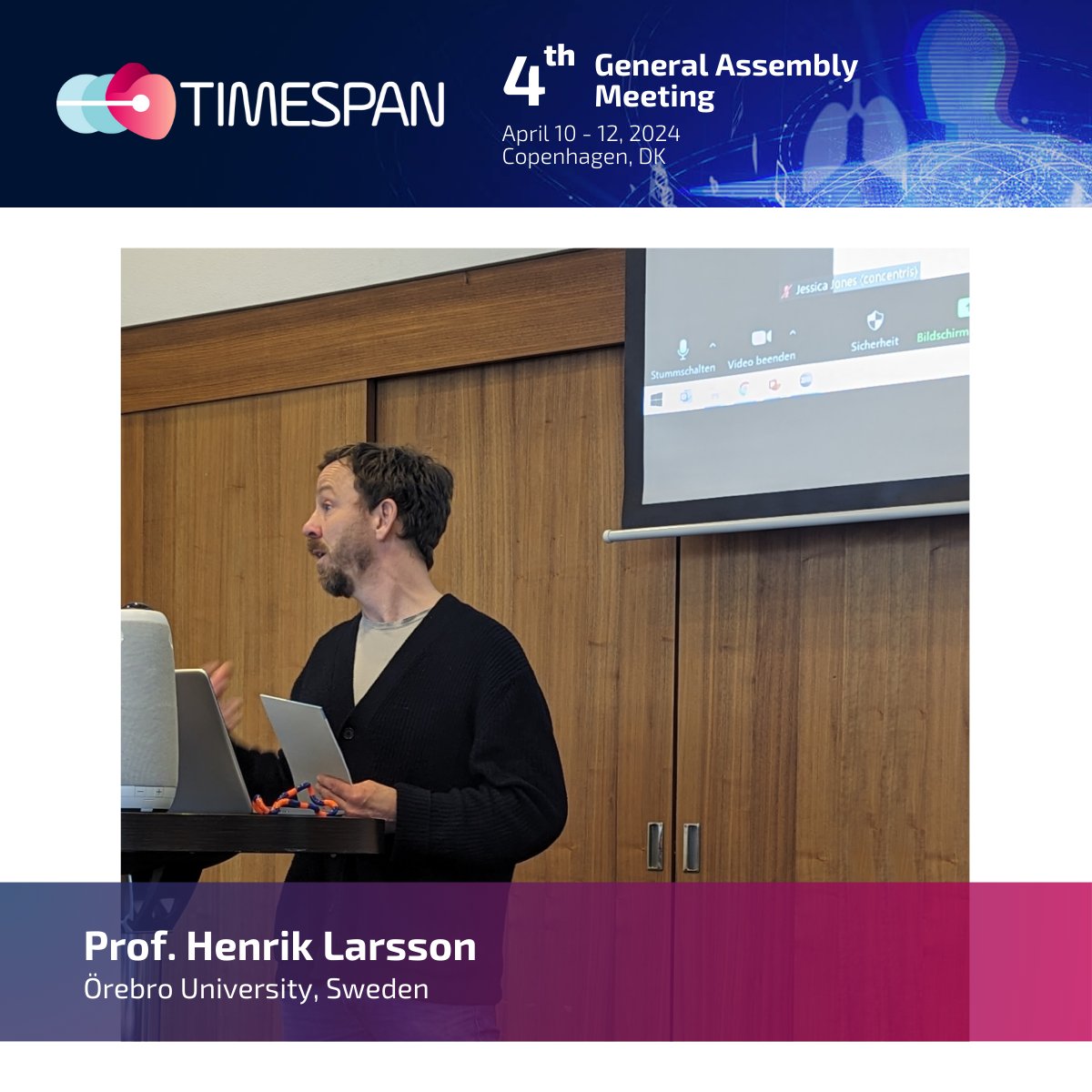 After two productive planning sessions dedicated to work package 8: #dissemination, communication, guideline development, @TIMESPAN_H2020 coordinator Henrik Larsson now concluded this fourth General Assembly Meeting. 🙌 Thanks to all for your inputs & participation @UK_ADHD