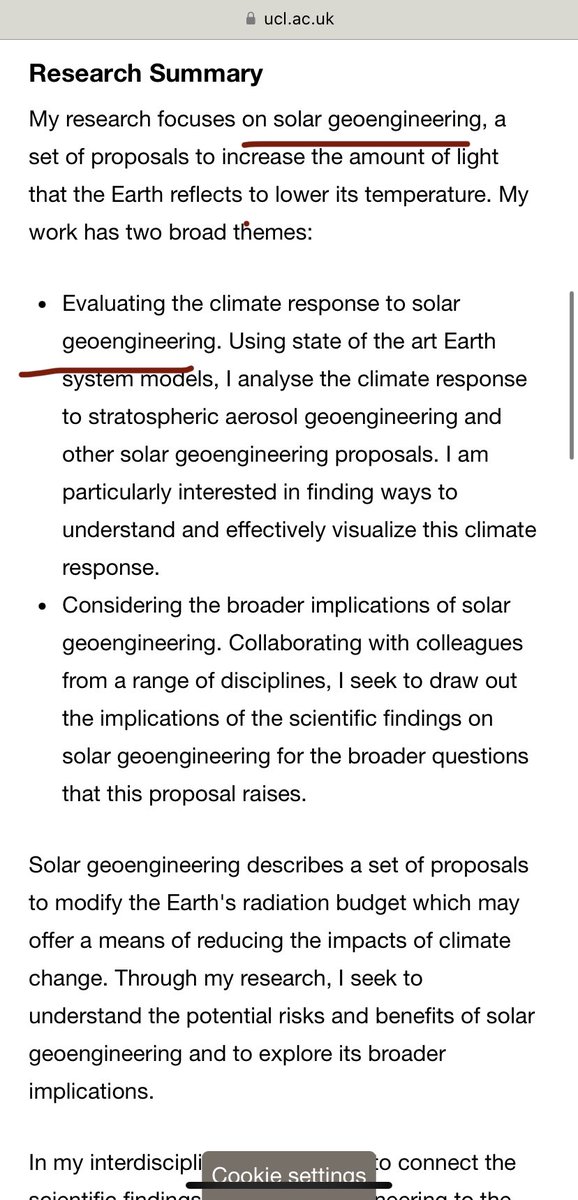 Tell me they aren’t “experimenting”they’ve been fundraising for this for over 2 years. That I know of, having fund raising events etc ucl.ac.uk/earth-sciences…