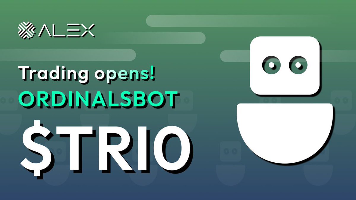 Congratulations to @ordinalsbot on the conclusion of their more than 20X oversubscription for their IDO! 🔥 The final step, AMM Pool opening, is coming! ⌛️ At 11AM UTC, trading will be open for $TRIO on the ALEX AMM DEX 👀