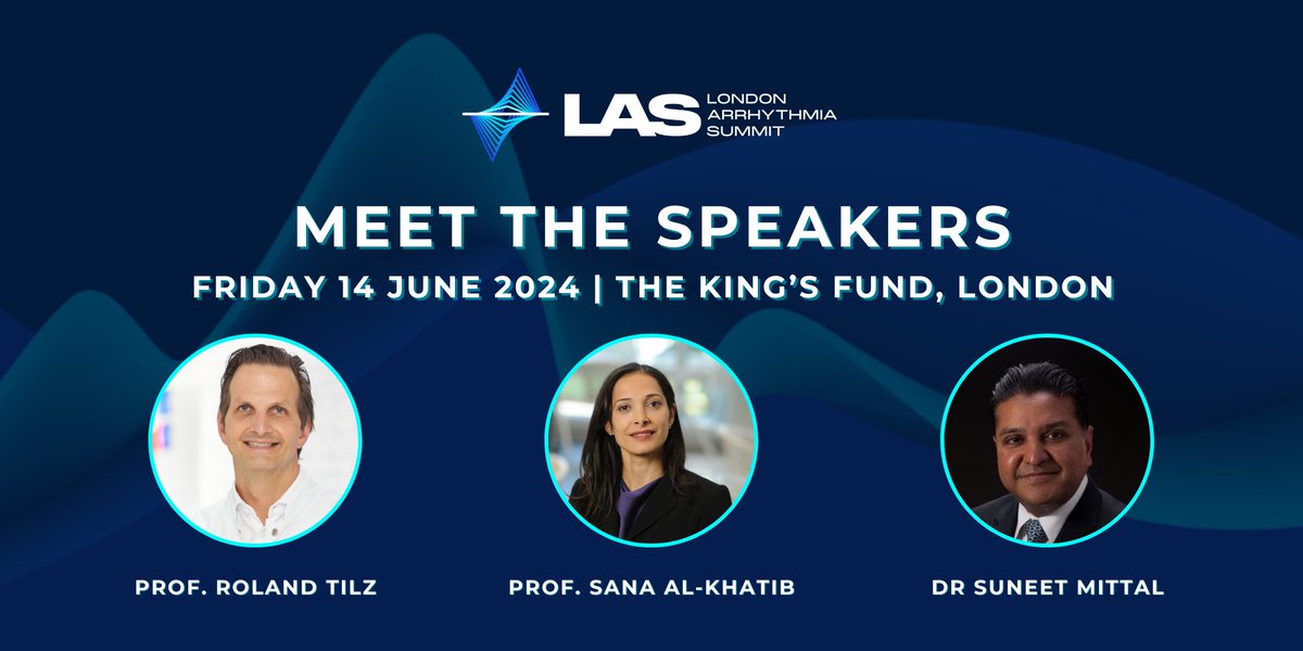 Heavyweights in the #arrhythmia field will be coming from near and far, including the UK, France, Germany, Serbia and New York, to debate highly contentious issues Register now to join them at #LAS2024: millbrook-events.co.uk/LAS2024 @RolandTilz @SanaAlkhatib9 @drsuneet @g_andre_ng