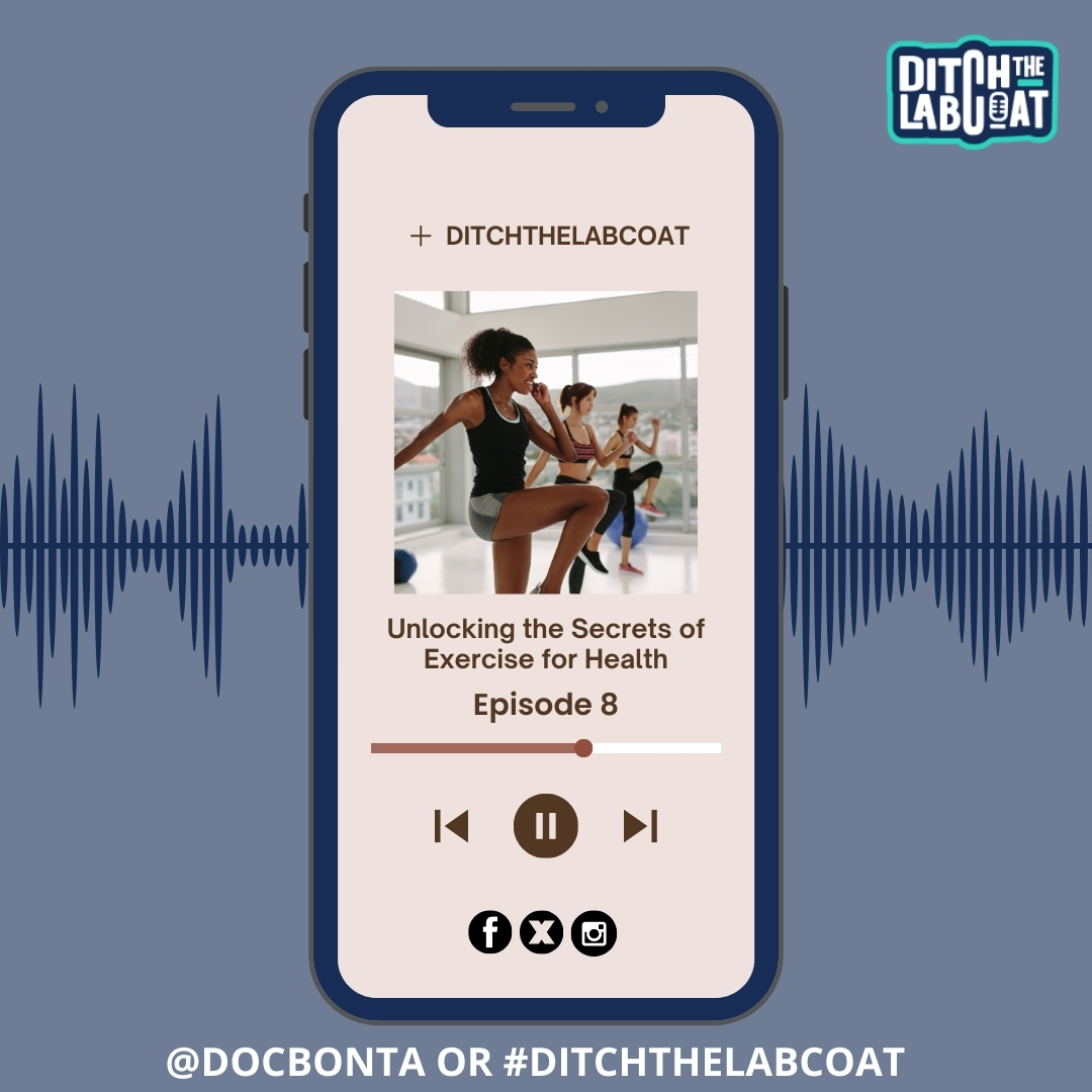 Join Dr. Mark Bonta in Episode 8 of #DitchTheLabCoat as we uncover the transformative power of exercise. Discover expert insights and practical tips to enhance your fitness routine. Tune in now to @DOCBONTA's podcast for a healthier lifestyle! 🏋️‍♂️🧘‍♀️ #Exercise #Fitness #Health