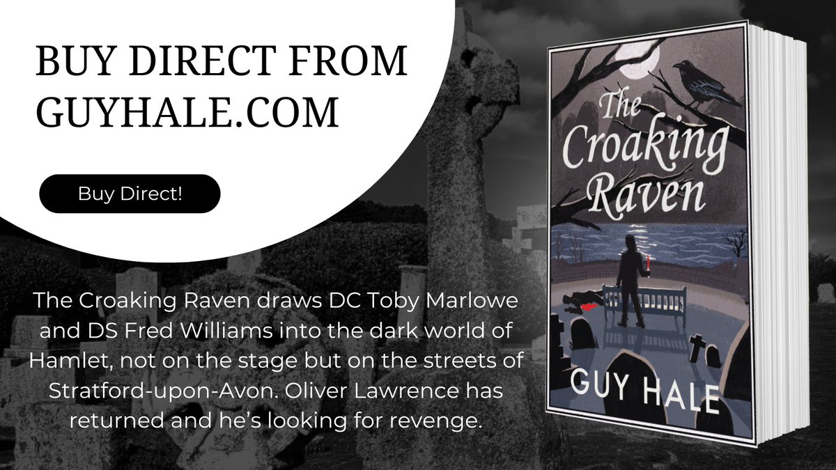 Buy Direct! The Croaking Raven - Order Direct from my Website: guyhale.com/new-book-the-c… #TheCroakingRaven #CrimeFiction