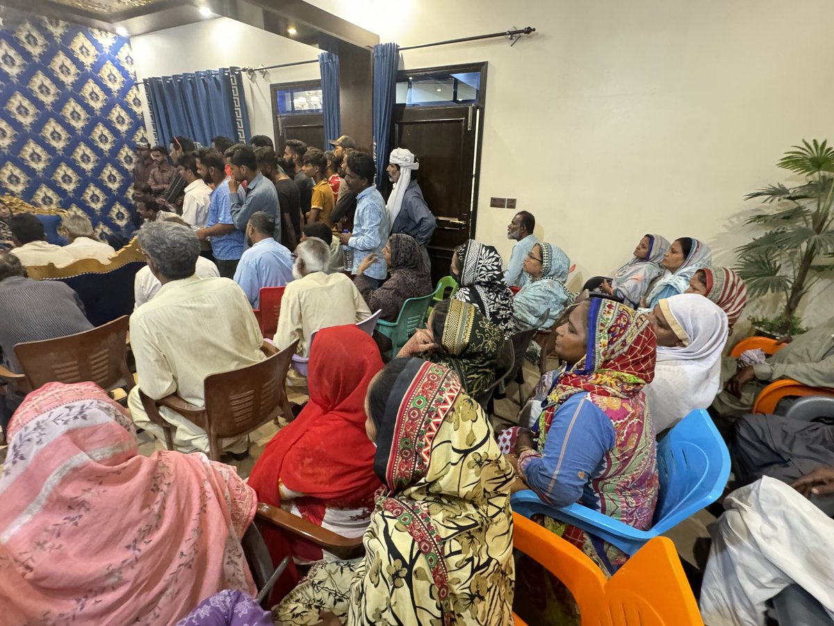 Along with my Father @MattoMushtaq listening to people's problems at my residence in District Malir/Korangi. I will try my best to solve the problems of the people by staying among them. Thank you Chairman @BBhuttoZardari for giving me the opportunity to serve common people.