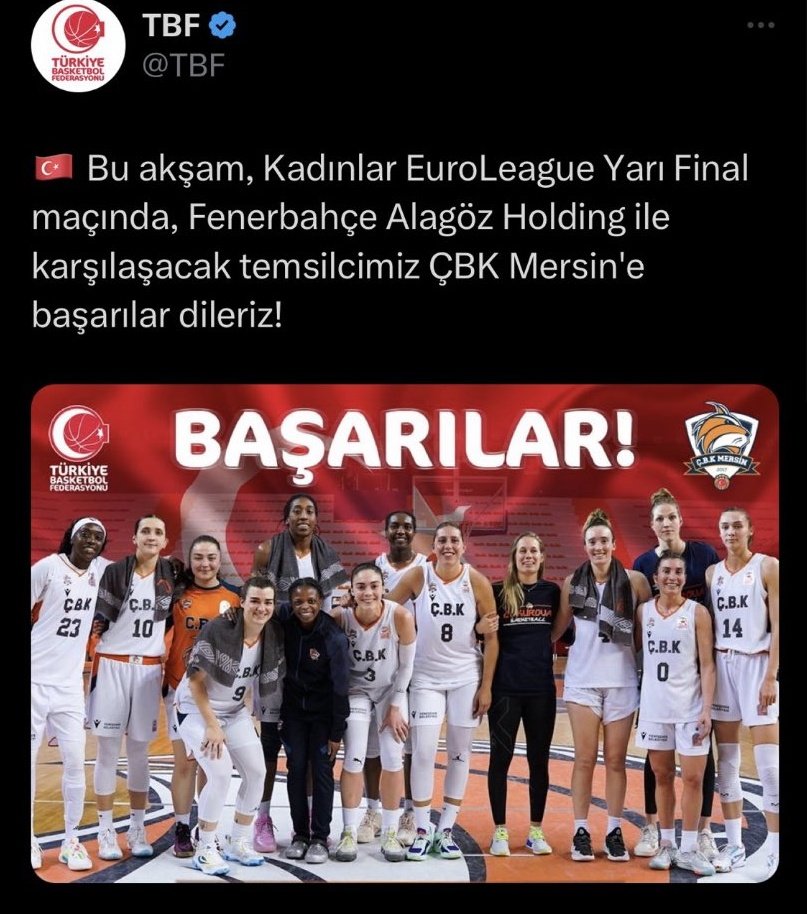 türkiye basketbol federasyonu tbf hakikaten fenerbahçe ile ilgili böyle birşey paylaştı mı ? çünkü izahı yok, anca mizahı mümkün