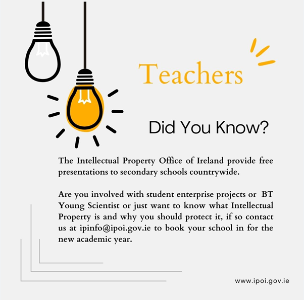 Look forward to hearing from you to book your school in for this enjoyable and interactive presentation on intellectual property rights 🎓 👩‍🏫 #intellectualproperty #studententerprise #BSTAI #ipIneducation #EUIPO