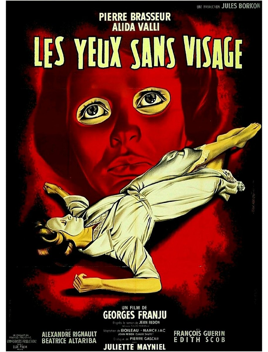 Eyes Without A Face. 1960. A haunting collision of arthouse style and surgical sadism. Hugely influential - beautifully composed poetic pulp. #horrorcommunity #horrorfamily #horrormovie #horrorfilm #horrorfam #classichorror #horroraddict #horrorfan #mutantfam #monsterfam #horror