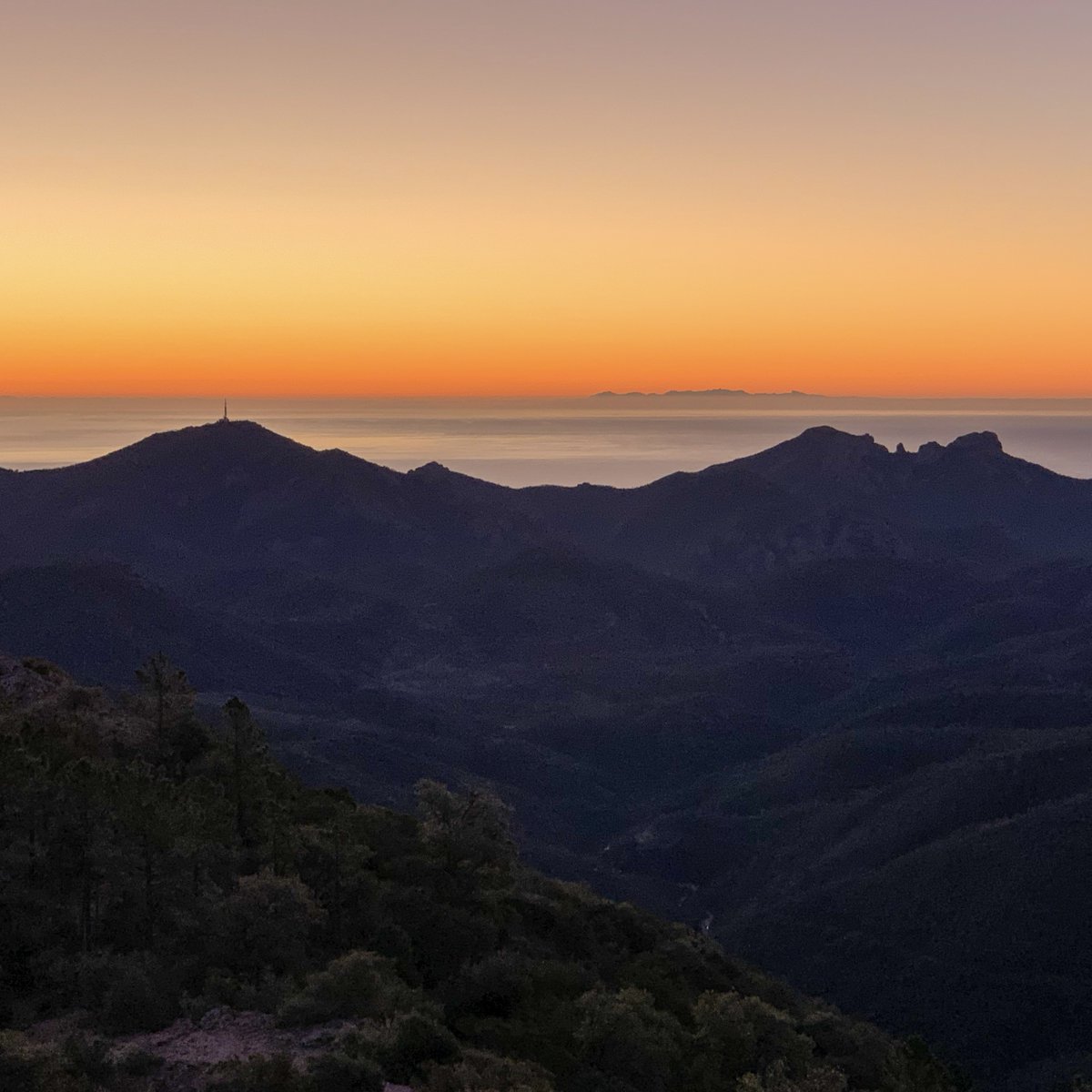 🌅 Rien de tel qu'un beau lever du soleil depuis le Mont Vinaigre de pour vous souhaiter une belle fin de semaine ! Saurez-vous reconnaitre les montagnes qui apparaissent au loin ? #FridayFeeling #VisitEsterel #LeVar #MaRegionSud #CotedAzurFrance