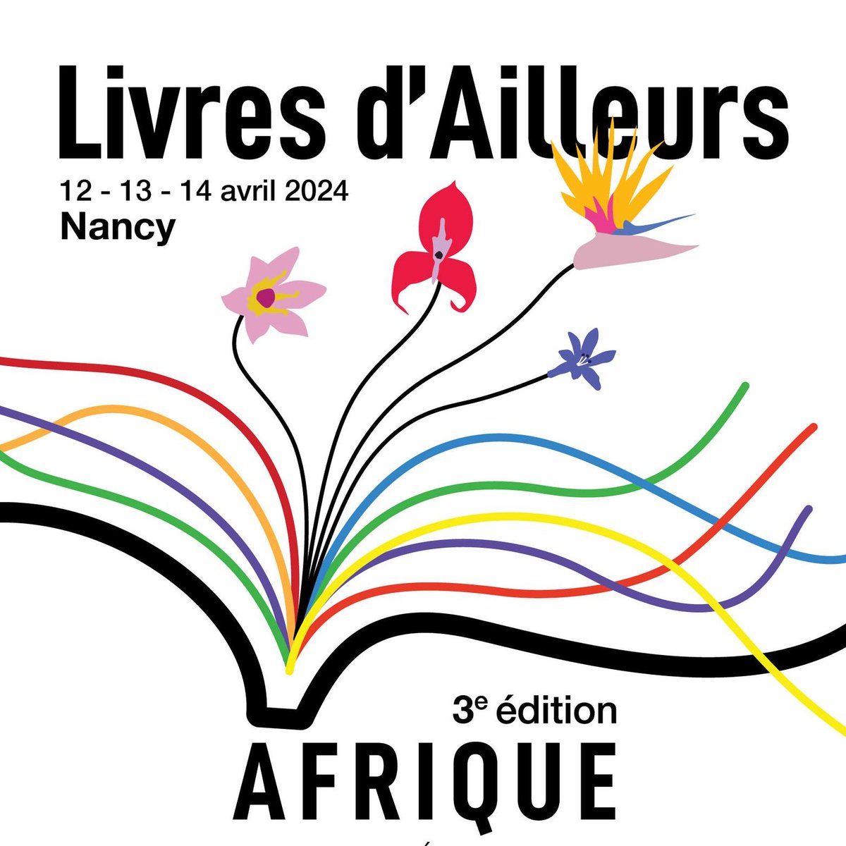 #idéesortie 📚🌍🌸 RDV à ne pas manquer cette fin de semaine, la 3e édition du salon #littéraire Livres d'Ailleurs se tient DU 12 AU 14 AVRIL au Palais du gouvernement à @VilledeNancy. Cette année, l'Afrique est à l'honneur, sous la présidence de l'autrice sénégalaise Ken Bugul.