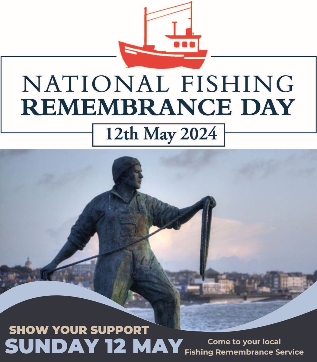 📢 Only one month to go until @Seafarers_KGFS’s National Fishing Remembrance Day! There are many commemoration events happening throughout the country. More info on their website: buff.ly/3TARREb