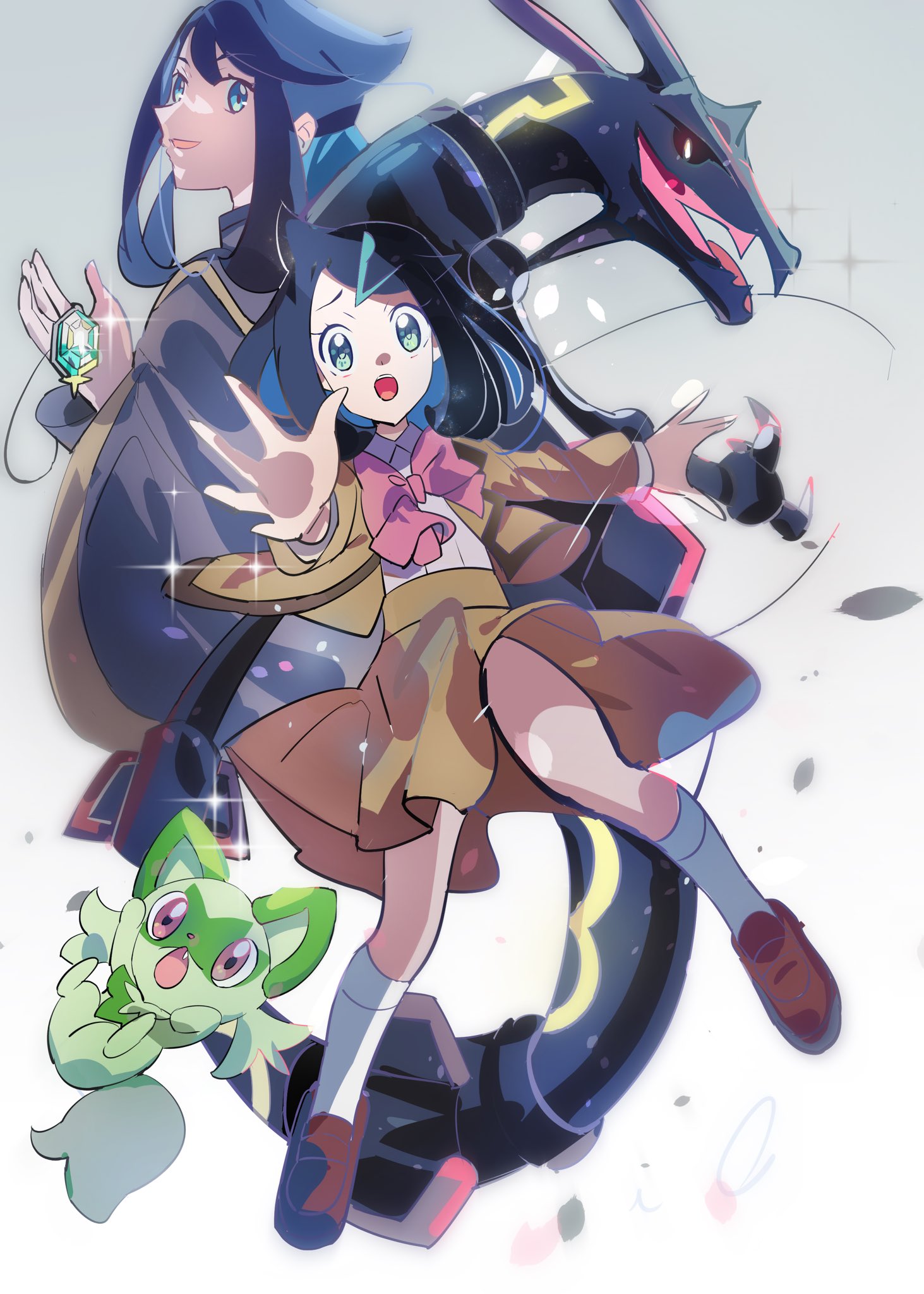 ARS9 ニャオハ リコ 海外限定イラスト {0109/09} [CBB1c] リコ&ニャオハ #Pokemonfanart #ポケモンイラスト #イラスト