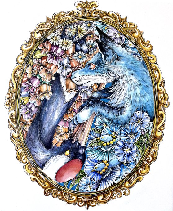 「white background wolf」 illustration images(Latest)