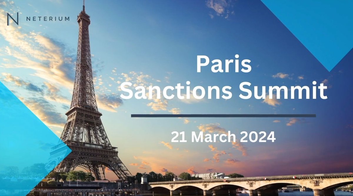 Three weeks ago, #Neterium organised its second 𝐒𝐚𝐧𝐜𝐭𝐢𝐨𝐧𝐬 𝐒𝐮𝐦𝐦𝐢𝐭 in Paris, gathering #banks, #Fintechs, digital #platforms, solution & #data providers. 📸Check out the video for event highlights! linkedin.com/feed/update/ur… #FCC #SanctionsSummit #GlobalLeader🌐