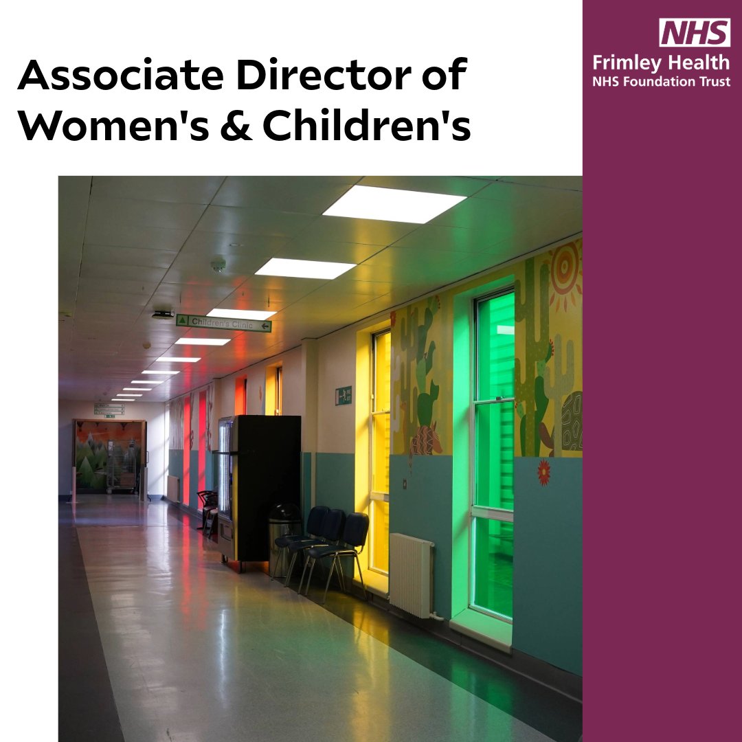 🌟 Join us at Frimley Health NHS as Associate Director of Women's & Children's Services! 🏥 If you have experience in strategic planning, leadership, and a commitment to providing exceptional care, we want to hear from you! Click the link to apply now : careers.fhft.nhs.uk/our-vacancies/…