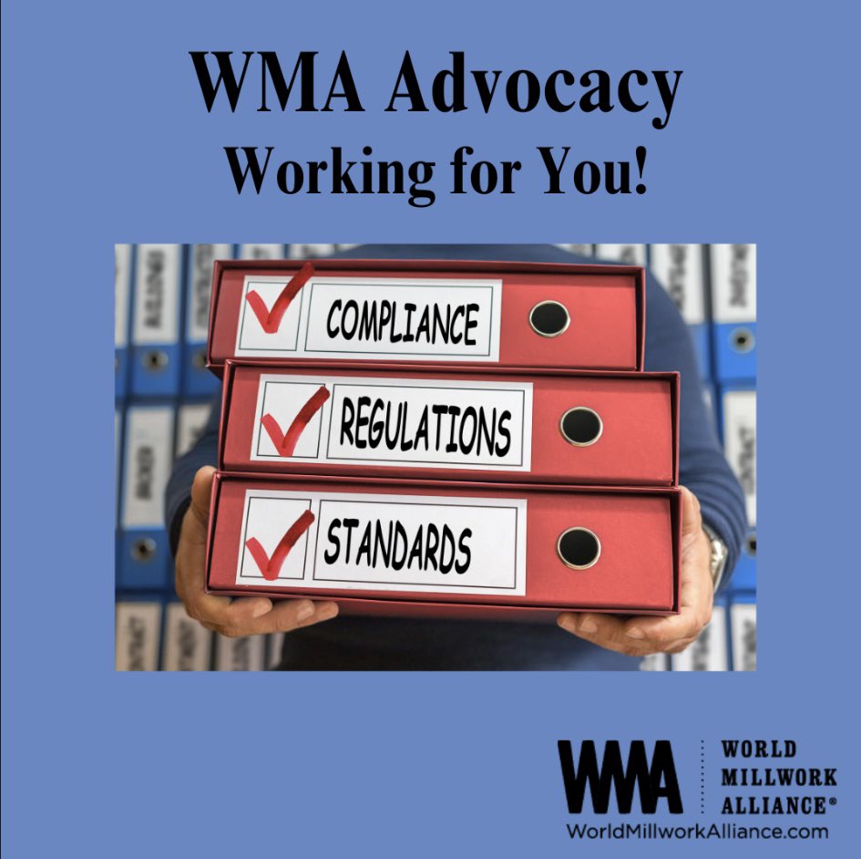 Did you know that WMA has been an advocate for the millwork industry for over 60 years representing your interests in all relevant issues related to codes and standards, and regulatory requirements and compliance?   Learn more: worldmillworkalliance.com/codes-and-stan…     #WMA