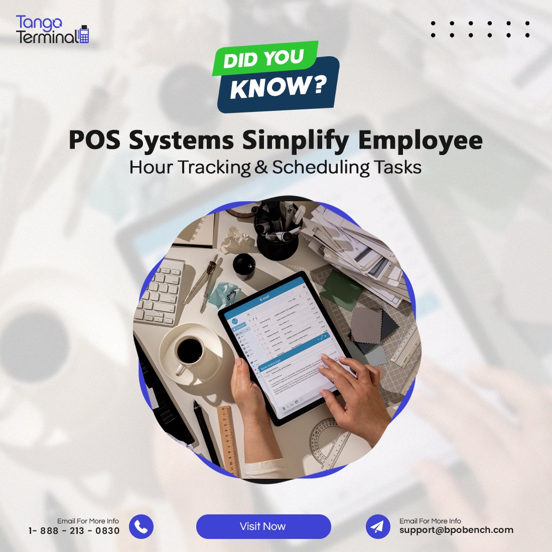 You can track your employees’ hours, create schedules, and log requested time off for each employee through our POS system.

#tangoterminal #pos #retailbusiness #automatingtasks #marketingsolution #ecommerce