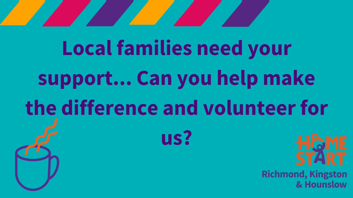 Become a Home-Start RKH volunteer and help local families. Just a few hours of your time can make a huge difference. Volunteer | Home-Start RKH ( homestart-rkh.org.uk ) #Volunteer #CommunityOutreach #RichmondFamilies #KingstonFamilies #HounslowFamilies