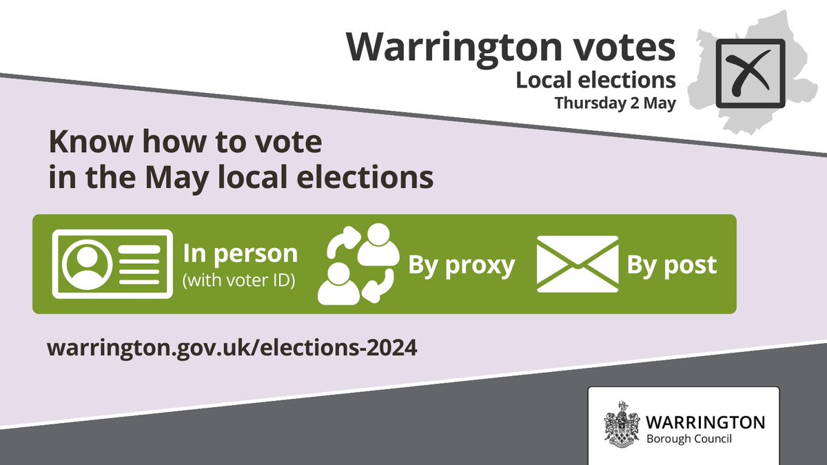 Reminder: It’s the last few days to register for a postal vote for the local elections! If you’re away on holiday, your work schedule means you can't get to the polling station or it's more convenient – make sure to register by 17 April.
