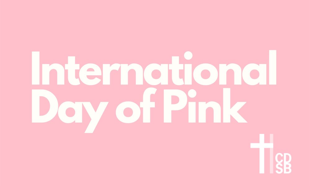 Today, #HCDSB is recognizing the International #DayOfPink! Today, and every day, we celebrate diversity, stand up to bullying & support inclusion in our communities. 💖💖💖 #InternationalDayofPink