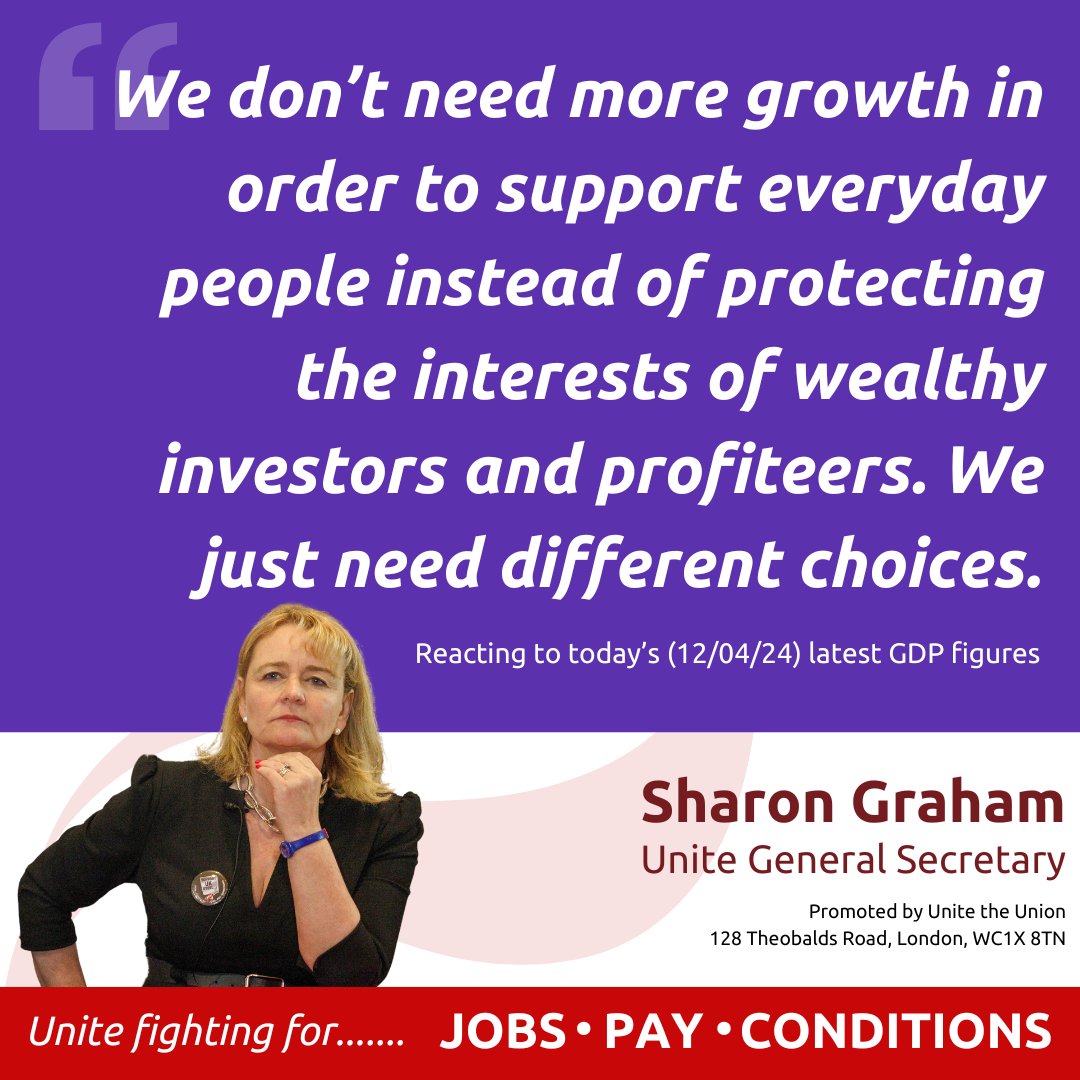 This tiny increase in #GDP does nothing to suggest that we have moved away from the path of economic stagnation - the idea that the UK’s broken economy will be resolved by high growth remains a myth. The fact is we already have a massive economy. ⤵️