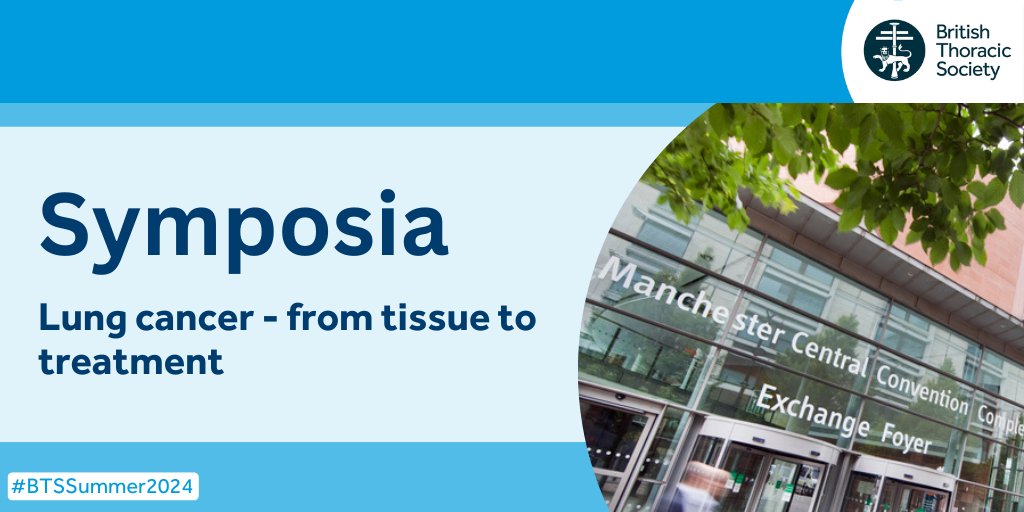 The BTS Summer Meeting has a range of symposia on a number of different topics. This session will explore tissue diagnosis, tissue requirements and the latest treatments for lung cancer. Learn more and book your Summer Meeting ticket: bit.ly/41U13Ws #BTSSummer2024