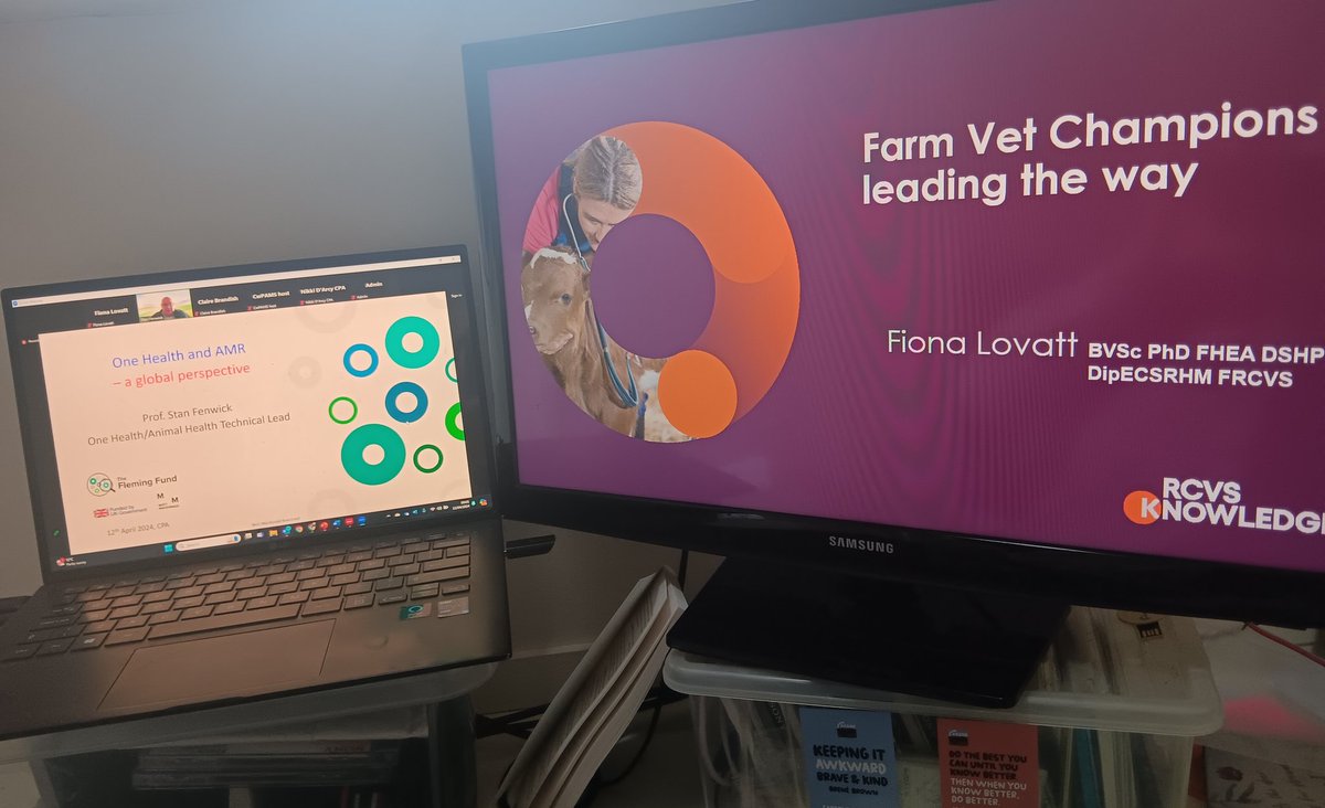 Great honour to be sharing the  @CW_Pharmacists virtual stage with Prof Stan Fenwick, @FlemingFund @MottMacDonald in todays #OneHealth webinar.
I was talking about @RCVSKnowledge
#FarmVetChampions, the power of #PlanPreventProtect & the benefits of setting #SMARTgoals !