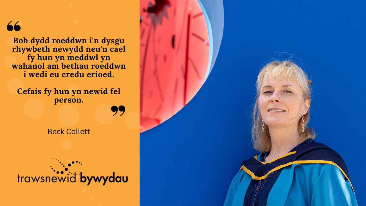 Mae prifysgolion yn newid bywydau.

Rydym yn dathlu straeon y bobl hynny y mae eu bywydau wedi’u newid er gwell o ganlyniad i fynd i’r brifysgol.

Ymunwch â’r ymgyrch a rhannwch eich stori!

uniswales.ac.uk/cy/trawsnewid-…

#TrawsnewidBywydau