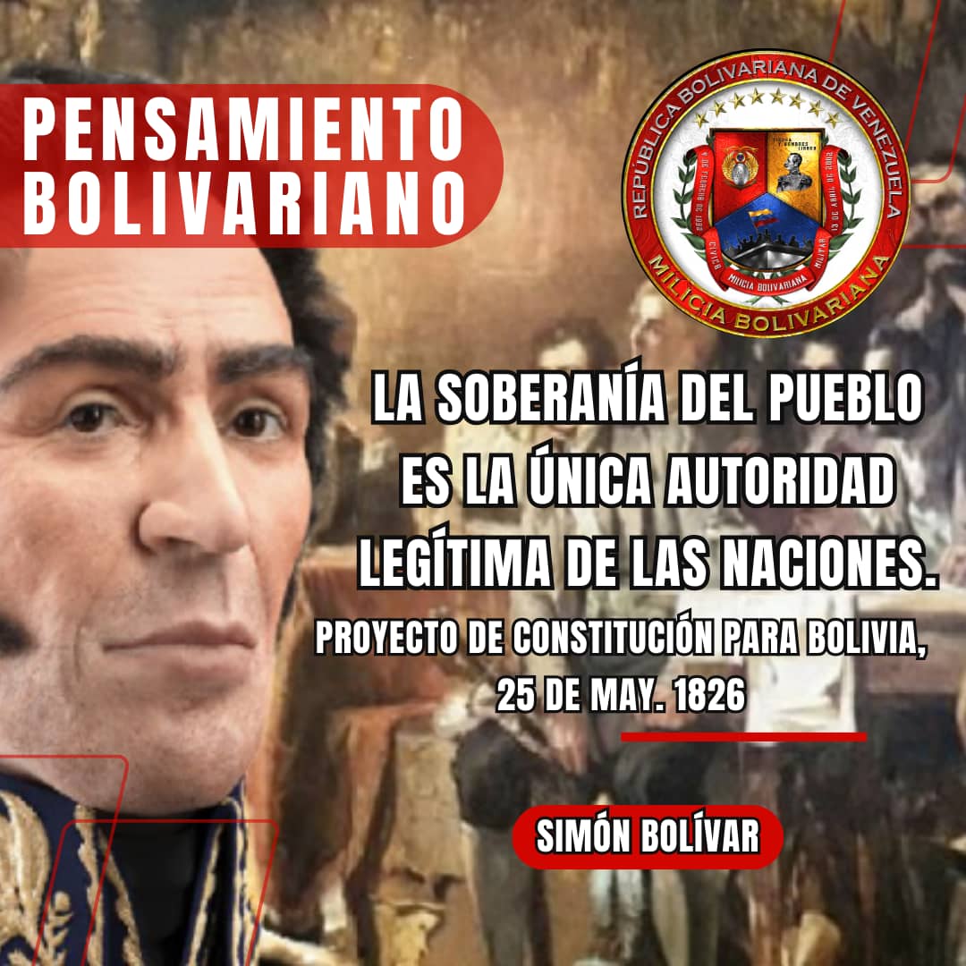 #12Abr || Pensamiento Bolivariano de nuestro Libertador y Padre de la Patria Grande Simón Bolívar.