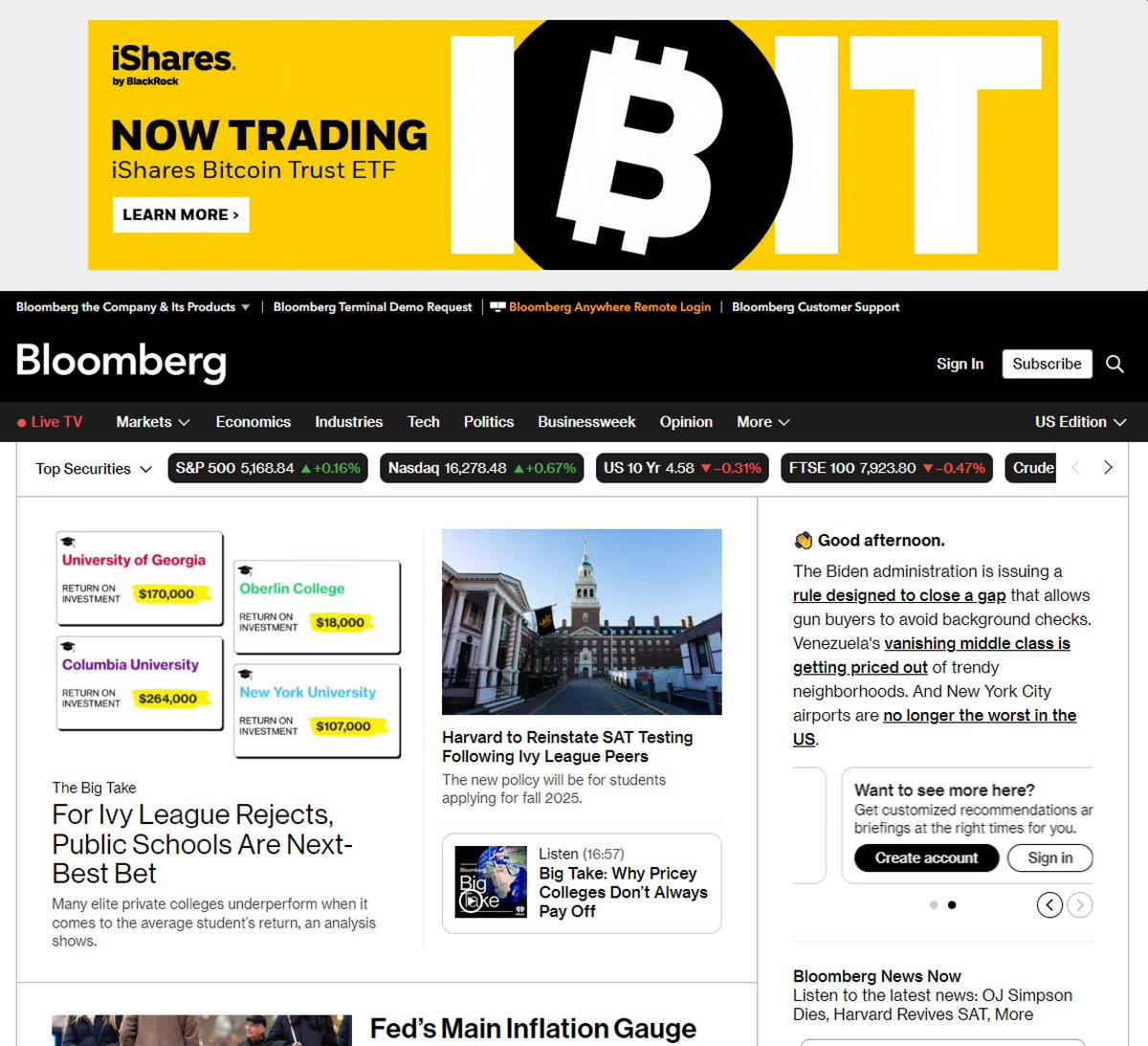 BTC is at 70k whilst the world's biggest asset manager is running advertising campaigns for their Bitcoin ETF on Bloomberg. Gm to everyone who doesn't think this is bearish.