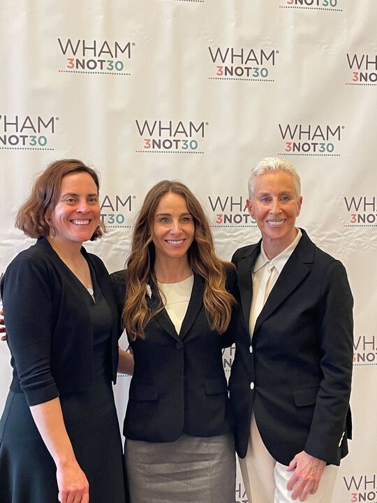 This week, leaders in women's health gathered for Women’s Health Access Matters @WHAMnow's #3Not30 Forum in Washington, DC.

Pictured (L-R): @ARPA_HDirector, Dr. Jenica Patterson, and WHAM CEO & Founder Carolee Lee. #SprintForWomensHealth